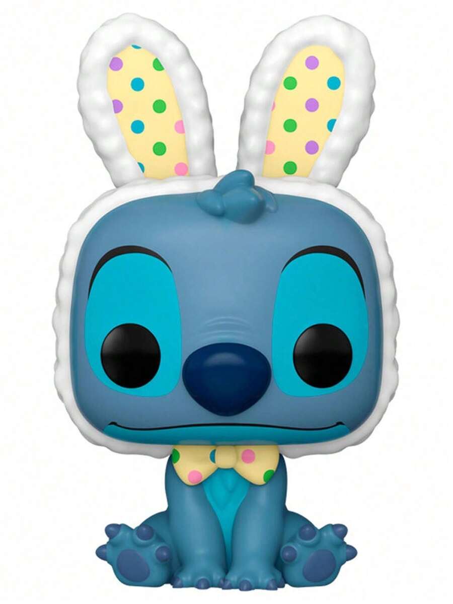 Funko Stitch POP Figure - Stitch Easter Bunny - Blue, White and Multicolor - View 1