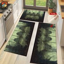1 pièce Tapis antidérapant de salle de bain avec motif de citrouille fantôme d'Halloween, en matériau de cachemire artificiel, avec décoration moelleuse, convient pour les portes, les salles de bain, les cuisines et autres occasions, lavable en machine, antidérapant, décoration quotidienne, peut être offert en cadeau