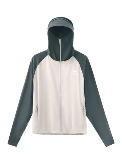 CAMEL CROWN Men's Knitted Sun Protection Clothing, Spring And Summer Outdoor Yarn Sun Protection Cooling Sun Protection Clothing Cycling Clothing Jacket