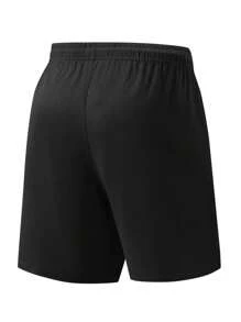 Customizable Men's Summer Shorts, Can Customize Name, Best Friend, Girlfriend, Wife, Pet, Kids Or Any Text You Want - Black - View 2