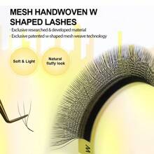 Lashine Lashine 12 Rows M Curl YY 3DW 4DW 5DW 6DW Lashs0.07mm 7-13mm Mix Natural Soft W Shape Lashes Supplies Premade Volume Fan Lashes Extension