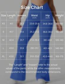 YEOREO Kalie Flare Scrunch Leggings For Women V Cross Waist Bell Bottom Yoga Pants Tummy Control Bootcut Workout Leggings Sweat Weatpants Women Pants For Women Yoga Pants For Women Flare Leggings Joggers For Women Black Pants Sweat Pants Flare Leggings Women Yoga Pants For Women - 寶藍色 - 查看 7