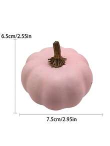 7pcs/4pcs/3pcs/1pc Artificial Pumpkins, Pumpkin Decorations, Halloween Fall Autumn Decor, Assorted Faux Rustic Decorative Pumpkins Pumpkins Foam Pumpkins,Fake Pumpkin, For Thanksgiving Table Centerpiece Mantle Kitchen Wedding Friends Giving Party Home Decor Best Gifts Birthday Fall Decor - Pink - View 9