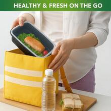 50-Pack Reusable Meal Prep Containers Microwave Safe Food Storage Containers With Lids, 28 Oz - 1 Compartment Take Out Disposable Plastic Bento Lunch Box To Go,  Dishwasher & Freezer Safe - 28oz-50Pack Black - 查看 7