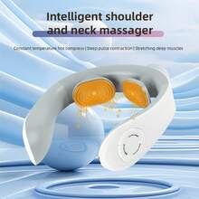 USB Rechargeable Deep Tissue Neck & Back Massager, 16 Intensity Levels, With Heating Function - Suitable For Portable Massage On Neck, Back And Shoulders, For Home, Office And Travel, Perfect Gift For Parents And Elders, Ideal For Relaxation - Multicolor - View 12