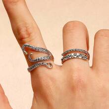 1 件章鱼触手形戒指，适合女性在海滩度假时佩戴 - 彩色 - 查看 5