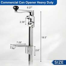 Commercial Can Opener Heavy Duty For 11100, Industrial Can Opener For 10 Cans, Manual Can Opener With Plated Steel Base Stainless Steel Blade For Cans Up To 11" Tall - Nhiều màu - Xem 2