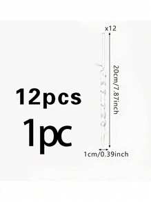 12 sztuk Boże Narodzenie Przezroczysty Sopel Wisiorek Dekoracja Choinki Linia Wisiorek Wiszące Ozdoby Choinkowe, Dekoracja Sceny, Dekoracja Pokoju, Dekoracja Domu, Dekoracja Okna Wisiorek, Dekoracja Imprezy Świątecznej