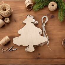 Rebanadas de madera decorativas con grafitis pintados a mano por estudiantes, diseñados según la Navidad, adornos creativos para fiestas, pequeños adornos de madera, útiles escolares, de vuelta a la escuela