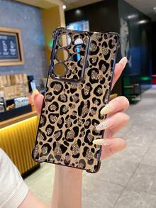 1个棕色豹纹防摔电镀摄像头保护手机壳，兼容苹果、Infinix、OPPO、vivo、realme等品牌，国际版，非国内版 - 黑色 - 查看 7