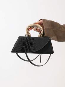 Niche Design Handbag, Exquisite And Versatile Highly Attractive Crossbody Bag, Fashionable And Shoulder Bag, Classic And Simple And Elegant Women's Bag, Suitable For Parties, Vacations, Dates, Dinners - Black - View 8