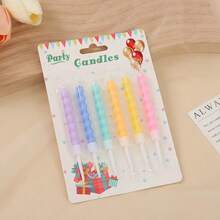 1 Box Of 6pcs Short Stem Flower & Heart Cake Candles, Multi-Color Options (Colorful, Red, Pink), Cute Cartoon Sunflower Decor Candles Ideal For Birthday, Christmas, Party Cupcake & Cake Decoration Gifts Graduation