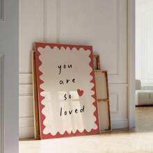 One "You Are Deeply Loved" Baby Room Wall Decoration, A Frameless Print Of Gentle Parenting Affirmations, Suitable For Family Room Decoration, Newborn Gift, And Cozy Home Decor (Positive Parenting Wall Art). - Multicolor - View 3