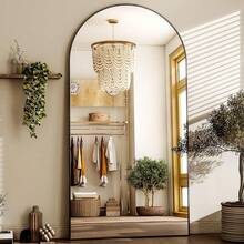 Free Shipping 60"X22" Arched Full Length Mirror Full Body Floor Mirror With Stand For Bedroom Cloakroom, Available In Multiple Colors