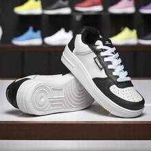 Men's Casual White Social Shoes Women's Unisex Casual And Sport PREMIUM Casual Party Outdoor Outdoor - 白色/黑色 - 查看 2