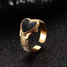 1pc Minimalist & Unique Painting Dial Watch Ring Set, Versatile Jewelry Accessory, Couple Gift - Multicolor - View 6