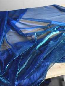 1pc Ombre Dual-Tone Mesh Fabric, Laser Textured Sheer Maxi Dress Fabric, Creative Handmade Material - 27# - View 4