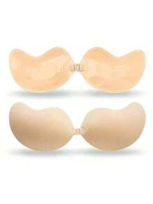 2 set/Reggiseno invisibile a spinta Mango, Reggiseno, Reggiseno adesivo a raccolta - Adatto per abiti da sposa, abiti da sera, top senza spalline, senza spalline, reggiseno adesivo - Tuta intera - Adatto per top senza spalline, abiti da sera, abiti attillati.