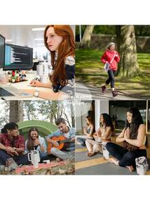 Uchwyt na butelkę kompatybilny z kubkiem 40 Oz z uchwytem, z regulowanym paskiem, wykonany z neoprenu chroniącego butelkę, z przegródkami do przechowywania na codzienne potrzeby - Biały - Zobacz 5