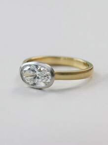 1pc S925 Sterling Silver Rectangular Zirconia Casual Elegant Ring, Versatile Jewelry Gift For Women, Suitable For Daily Wear, Parties And Festivals