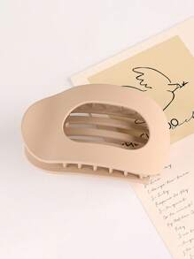 4 stuks/1 stuk minimalistische matte platte holle ellips grote haarklemmen, hoogwaardige elegante knot-opgestoken paardenstaartklemmen voor vrouwen, geschikt voor dagelijks gebruik, buiten, sport, bijeenkomsten, thuis, matchend, geweldig cadeau voor Moederdag, Pasen, Thanksgiving