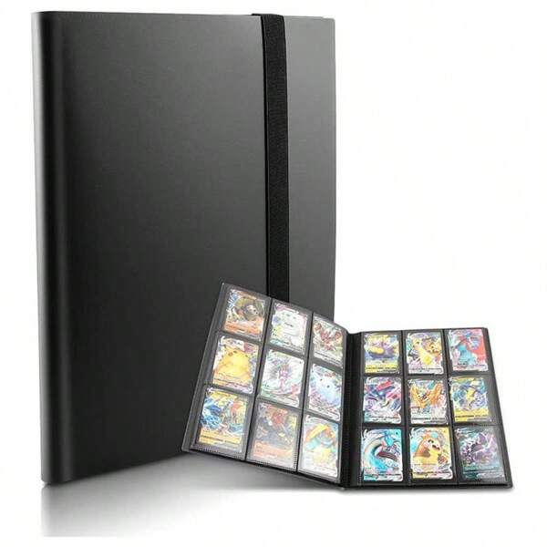 Album portacarte, 9 tasche, 360 tasche totali, album di raccolta carte, raccoglitore per carte lateral loading per PTCG/YGO/foto/carte da gioco, regalo preferito per collezionisti di carte