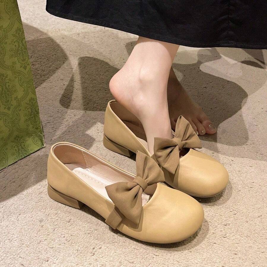 Women Flats - Khaki - View 1