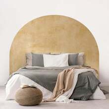 Watercolor Headboard Arch Wall Decal Boho Huge Murals Peel And Stick Arch Headboard Sticker Large Accent Bed Wall Decal Decor For Bedroom Living Room(Brown,83 X 61 Inch) - Chocolate Brown - View 1