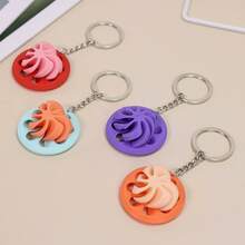 1pc Heart-Shaped Spiral Fidget Keychain, Adult Finger Toy, Helps Focus Attention And Relax, Suitable As New Year/Thanksgiving/Easter Gift, Made Of PLA Material - 1 Piece - View 6