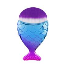 1pc Convenient Mermaid Tail Shaped Foundation Brush, Elegant Kabuki Brush, Sunscreen BB Cream Blender, Powder Cream Contour Blending Makeup Brush Tool,Foundation Brush,Concealer Brush,Blush Brush,Contour Brush,Blush Brush,Bronzer Brush,Powder Brush,Foundation Brush,Blush Brush - Multicolor - View 14