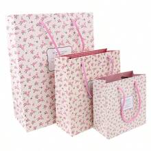 Fresh Rose & Small Flower Decor Paper Bag, Gift Packaging Bag For Party Or Presents - Multicolor - View 5