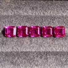 Gema suelta de zafiro púrpura rojizo 100% para hacer encanto, material avanzado de joyería de bricolaje - Púrpura - Ver 3