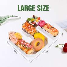 1pc 2025 Candy Number & Letter Cake Box, Suitable For Birthday/Party/Gathering/Weekend Party/Anniversary And Other Occasions