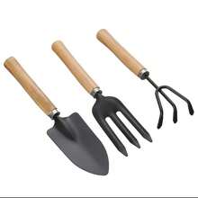 Herramientas de Jardinería Portátiles Rastrillo Micro Paisajismo Madera Antideslizante y Transplante - 04563 - Ver 5