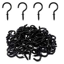 50/100 Pieces Screw Hook, 1 Inch (Approximately 2.5 Cm) Metal Cup Hook Screw Hook Heavy Duty Screw Wood Wall Ceiling Hook Plant Hook Indoor Outdoor For Tableware Craft Basket Lamp Wreath - Bronze, Christmas Decoration, Party Hook - Multicolor - View 1