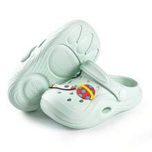 Cute DIY Fashion Cartoon Decor Casual Beach Sandals - Mint Green - View 5