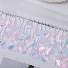 2 Yards Colorful Sequins Tassel Fringe Floral Tulle Lace Ribbon Trim Edge 21cm Edging Trimmings Fabric Embroidered Applique Sewing Craft Prom Party Dress Halloween Costume Wedding