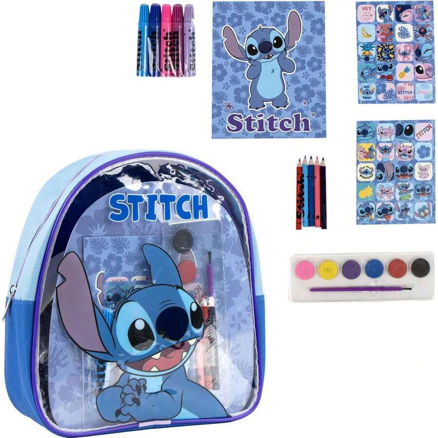 Cerdá Disney Mochila Mas Set Coloreable - Mochila Escolar para Niños y Niñas + Libros de Actividades y Lápices de Colores - Ideal Para Viajes, Regalo Creativo o Vuelta al Cole - Acuarelas + Cuaderno Incluido - Envío GRATIS ✅ Entrega 24/48h a España (península) - Puntada - Ver 1