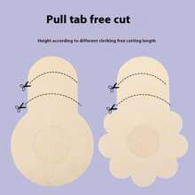 10pcs/20pcs Disposable Lifting Breast Stickers, Anti-Bump Invisible, Traceless, Ultra-Thin, Breathable, Gathered, Lifted, Anti-Drooping, Non-Woven Nipple Stickers, Invisible Nipple Stickers, Anti-Bump Nipple Cover, Women's Underwear Accessories
