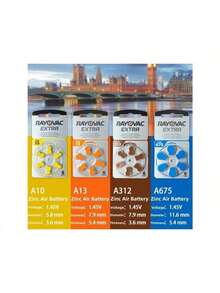 Hearing Aids Battery A13 13A 13 P13 PR48 1.45V RAYOVAC EXTRA Zinc Air Batteries For BTE CIC RIC Sound Amplifier Earphones - A13 - View 8