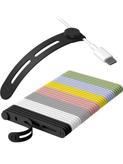 قطعتان من أربطة الكابلات القابلة لإعادة الاستخدام، منظم كابل سيليكون قابل للتعديل بسحاب لكابلات الشحن والسماعات والأسلاك الكمبيوتر، إدارة كابلات المكتب، اكسسوارات السفر، مشابك كابل سيليكون مرنة للمنزل والمكتب، تنظيم المكتب، رباط كابل سريع القبض، طقم إدارة الكابلات متعدد الاستخدامات، منظم كابلات محمول للسفر، مريح وموفر للمساحة، يناسب مختلف الكابلات والسماعات، يحافظ على نظافة الكابلات ويقلل من الفوضى، مثالي للمكتب والحقيبة والسفر، سهل الوصول والإطلاق السريع