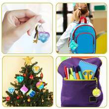 Pop Fidget Keychain Mini Fidget Toys Bulk Party Favors For Kids 4-8,8-12 Year Boys Girls Push Pops Bulk Toys Its Small Prizes For Kids Classroom Birthday Party Favors Bubble Poppers - Multicolor - View 3