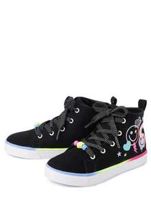 The Children's PLACE Girls Doodle High Top Sneakers