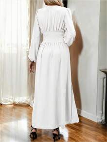 Women Long Dresses - White - View 4