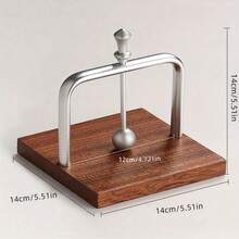 1 件木质和铝制台面餐巾架，带球重，咖啡厅风格纸巾分配器，木质底座纸巾架，适用于餐厅咖啡厅装饰、家居装饰，耐用、质朴、节省空间 - 彩色 - 查看 3