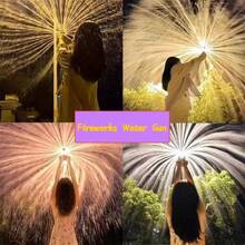 1/4 件水烟花喷雾器，2025 新款闪亮烟花效果，浪漫烟花摄影道具，高压烟花喷泉，适用于派对游戏和泳池摄影道具