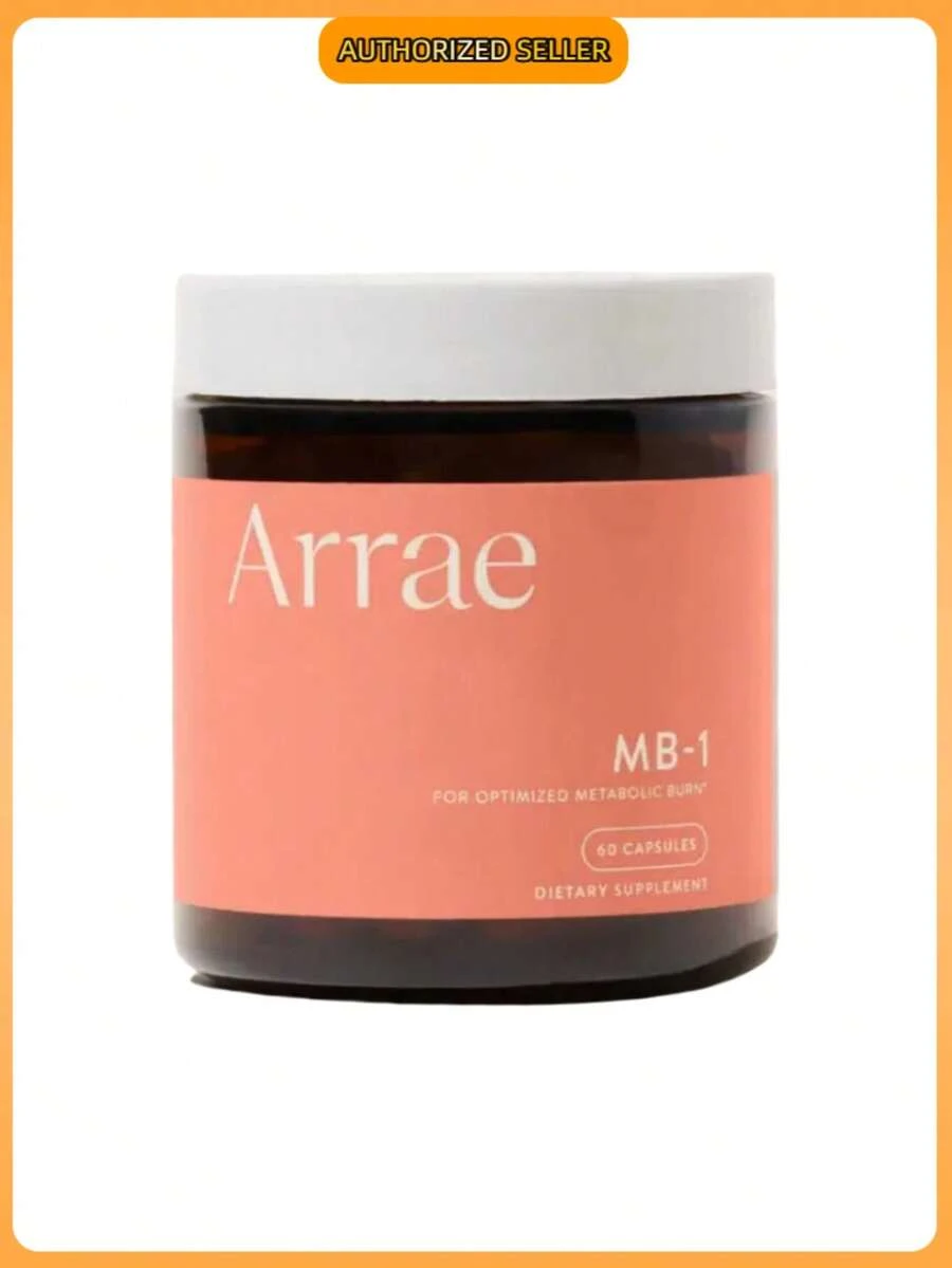 Arrae MB-1 Natural Thermogenic Energy & Metabolic Support – Probiotic + Plant-Based Formula For Gut Health, Cholesterol & Blood Sugar Balance – 30-Day Vegan Supplement (Pack Of 1) - 1 Bottle - 查看 1