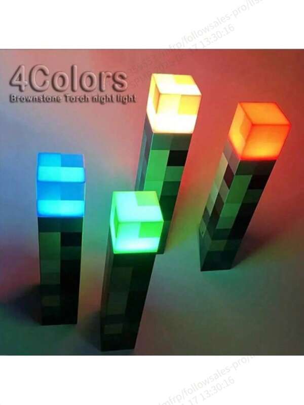 1pc 4-Color/Yellow Torch Lamp 4-Color USB Rechargeable 28cm Bedroom Living Room Decorative Wall Light With Charging Cable, Nightlight, Decorative Atmosphere Light, Flashlight, LED Mood Light For Bedroom, Gaming Room, Corridor, Home Decor, Electronic Gaming Gift And Collection