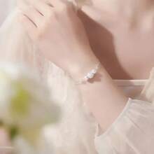 S925 Sterling Silber feines dreischichtiges Glückskugel-Charm-Armband für Mädchen und Frauen & Musikfestivals, ideal als Valentinstag & Ganzjahres Geschenk