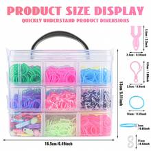 5171pcs/7500pcs DIY Jewelry Decorative Elastic Band Set, Soft Material, Suitable For DIY Decoration, Handcraft Hobby Lovers, Enrich Daily Life With Creativity, Manual Skills, Bracelets & Craft Making, Ideal Gift - Rubber Band - View 3